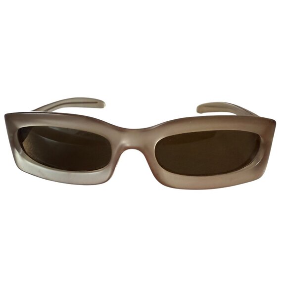 Fendi vintage sunglasses, made in Italy, RARE, 1990S FF logo frosted grey - Picture 1 of 8